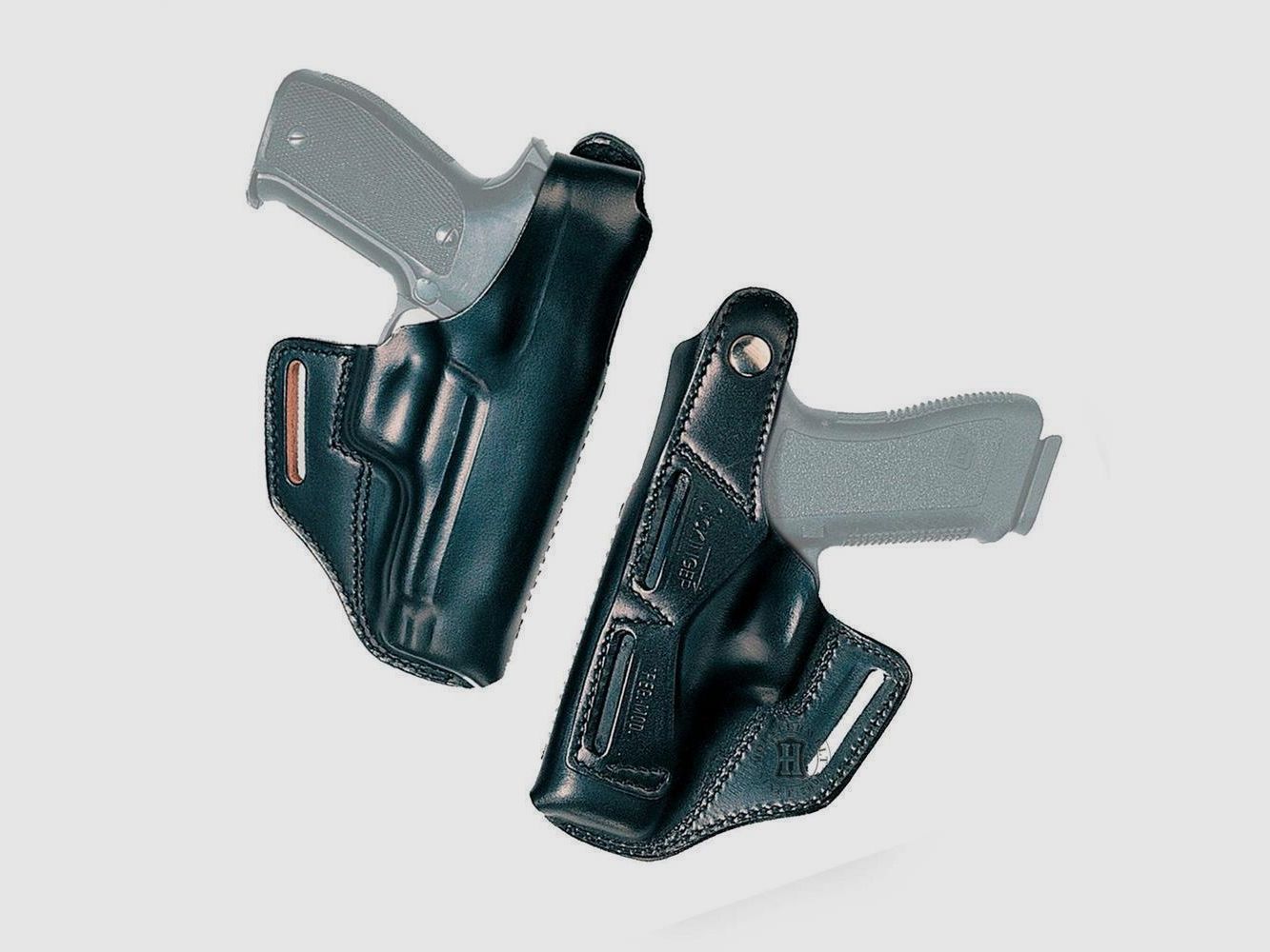 Gürtelholster BELT MASTER 3" L-Frame S&W 586/617/686/Plus/986,Ruger GP100,Taurus 66/627/869,Arminius HW 357,Colt King Cobra,Dan Wesson,Korth-Linkshänder-Schwarz