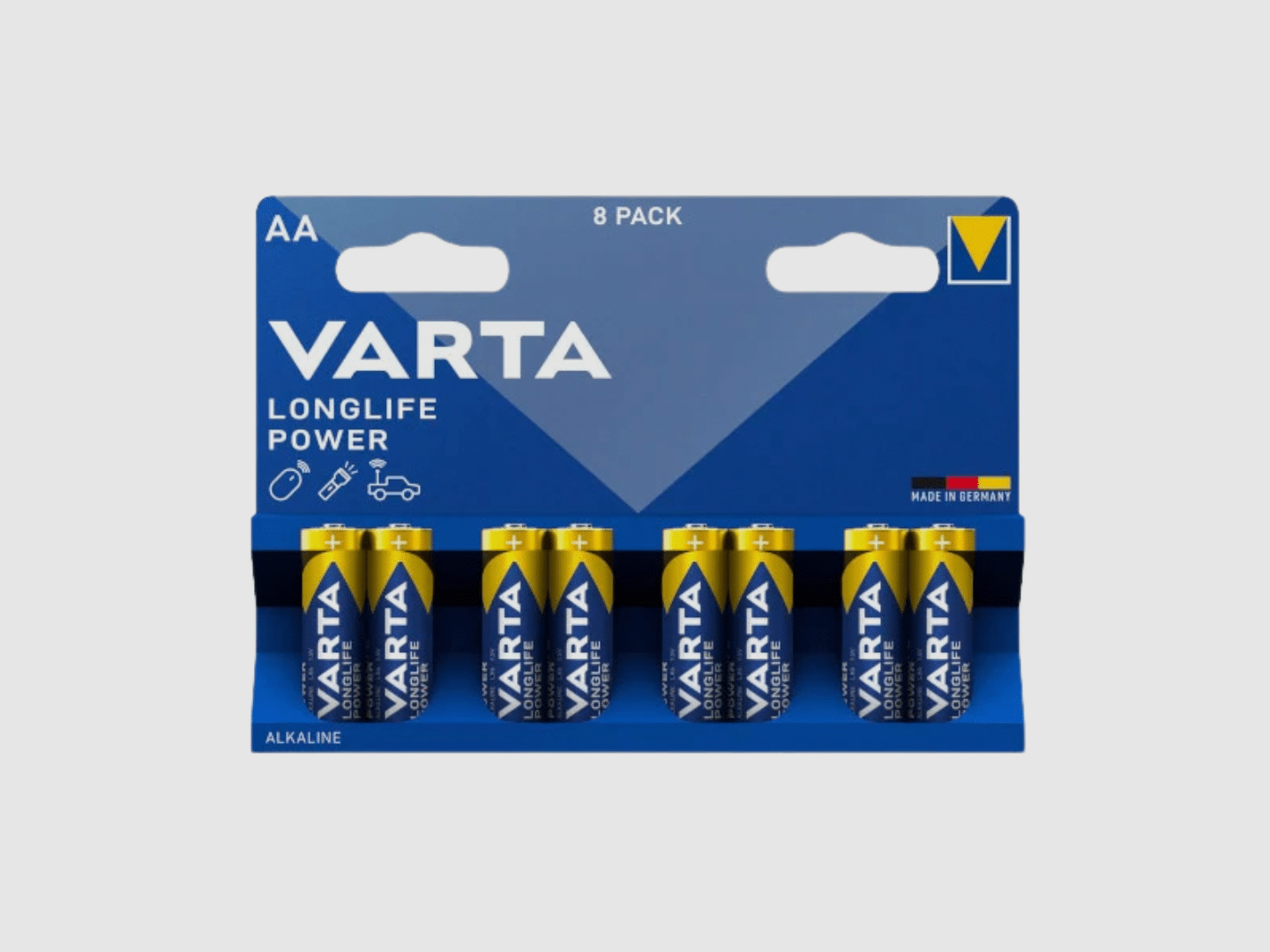Alkaline-Batterien AA 1,5 V – Packung mit 8 Stück, Bild 1 von 2