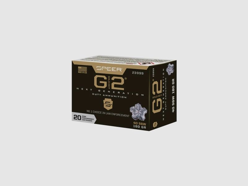 Speer Gold Dot G2 .40 S&W 180GR JHP 20 Patronen