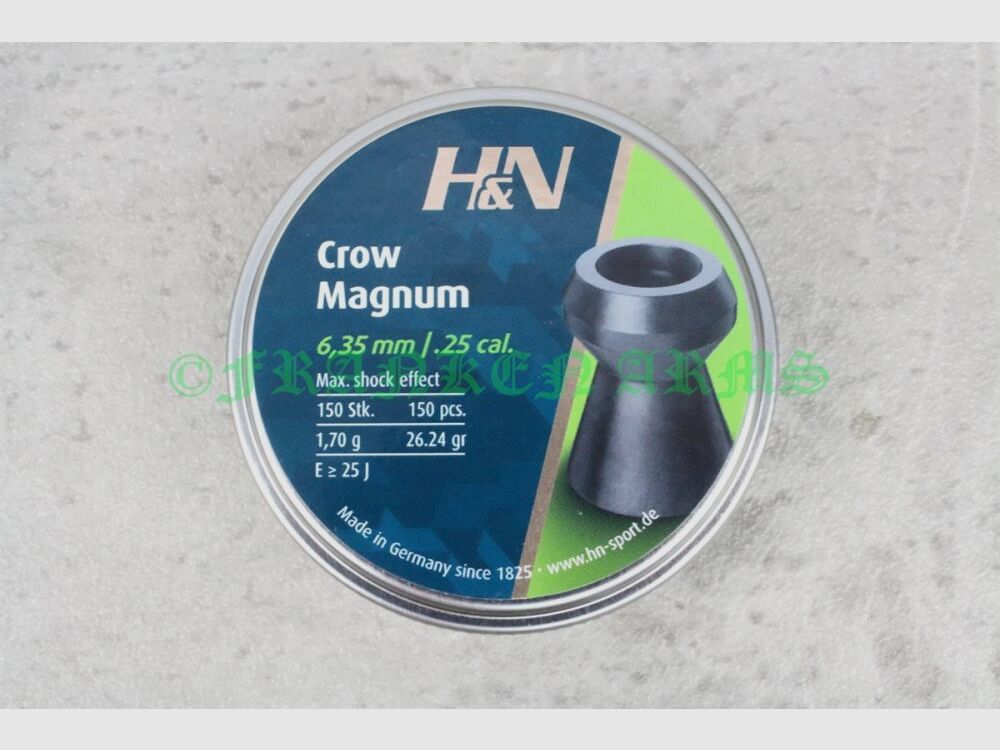 H&N Crow Magnum 6,35mm 150 Stück Staffelpreise