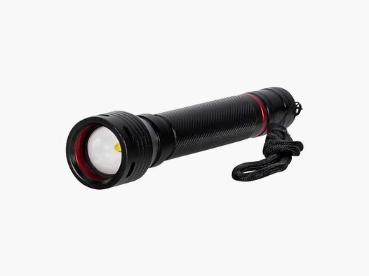 KH Security Taschenlampe Uberlux mit Zoom 180 Lumen schwarz