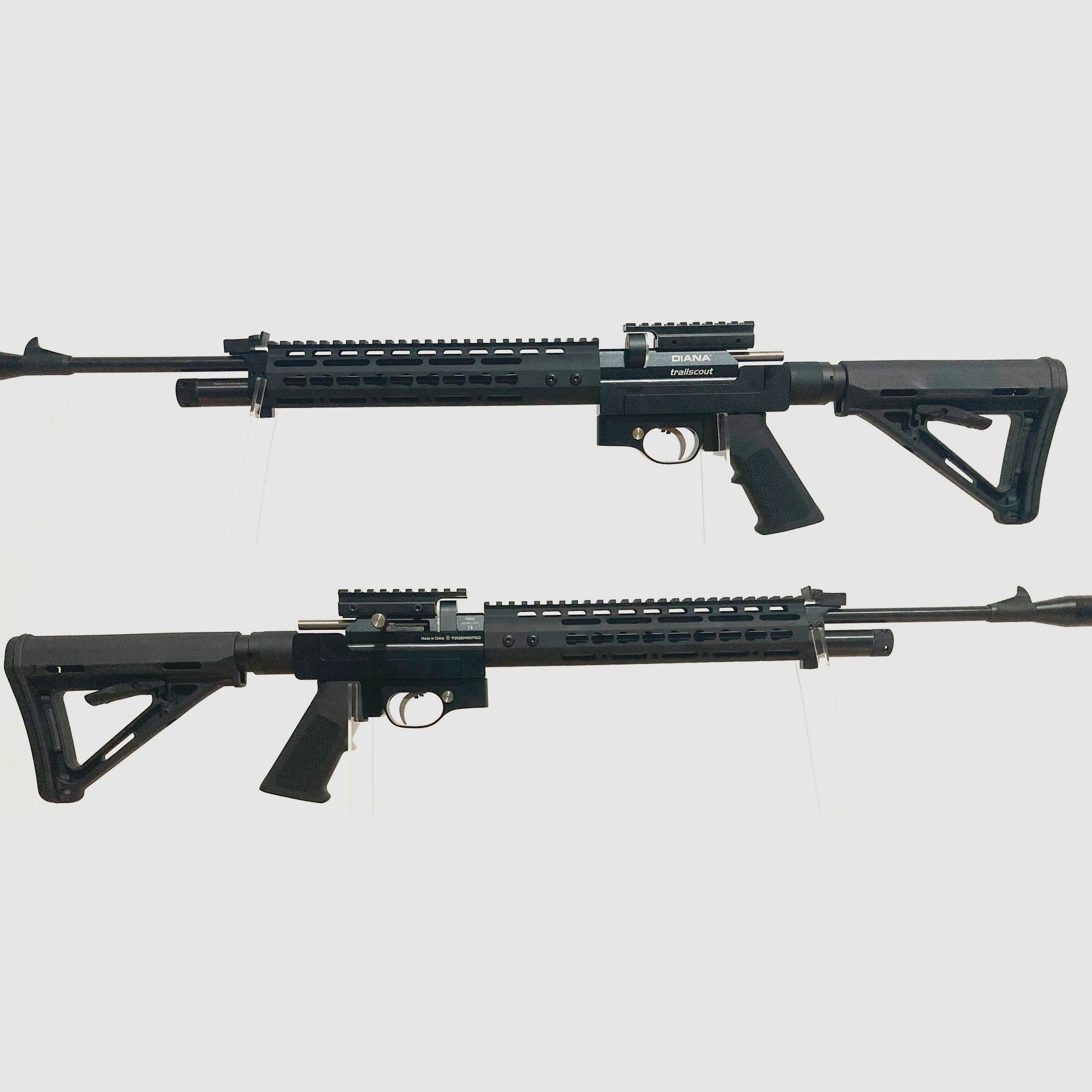 Tactical body kit AR15 style for Diana Chaser Airbug Bandit Trailscout Stormrider CP1 CP2 PP800 PR900 aluminum NO 3D printing
