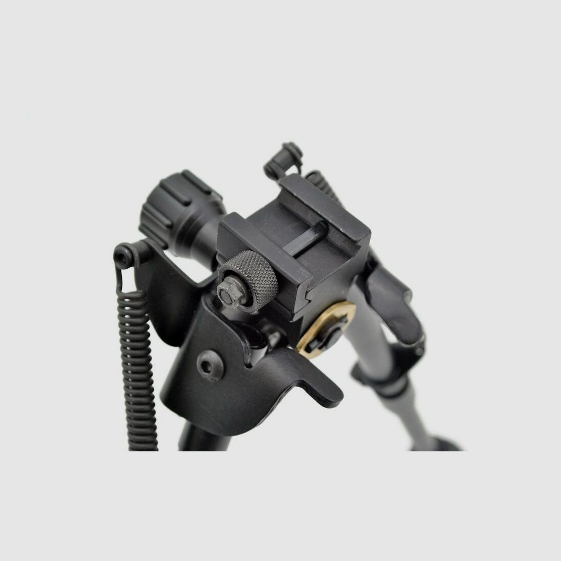HARRIS DWUSTRONNY Z REGULACJĄ 6-STOPNIOWĄ I ADAPTEREM PICATINNY 23-33 cm, z przegubem obrotowym, składany, zdjęcie 4 z 5