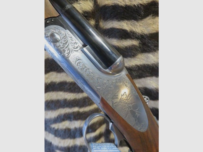 Bockdoppelflinte FAIR DC9323 mit falschem Körper Kal.30R Läufe 55cm – Auswerfer – Einabzug – Waffenkoffer, Bild 7 von 12
