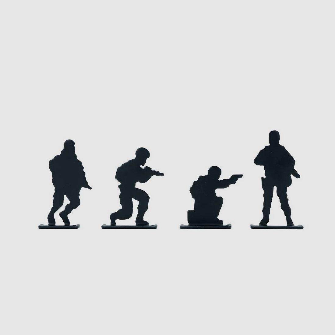 Set de cibles ASG Soldier Silhouette 4 pièces Métal
