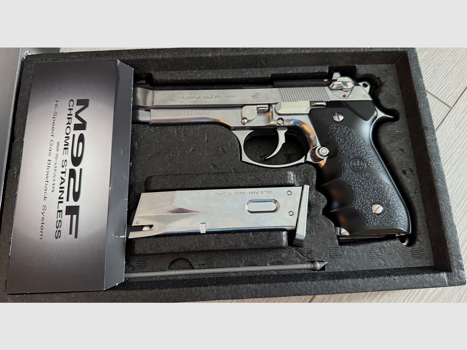 Marui M92F GBB Chrom GBB Softair Pistole 