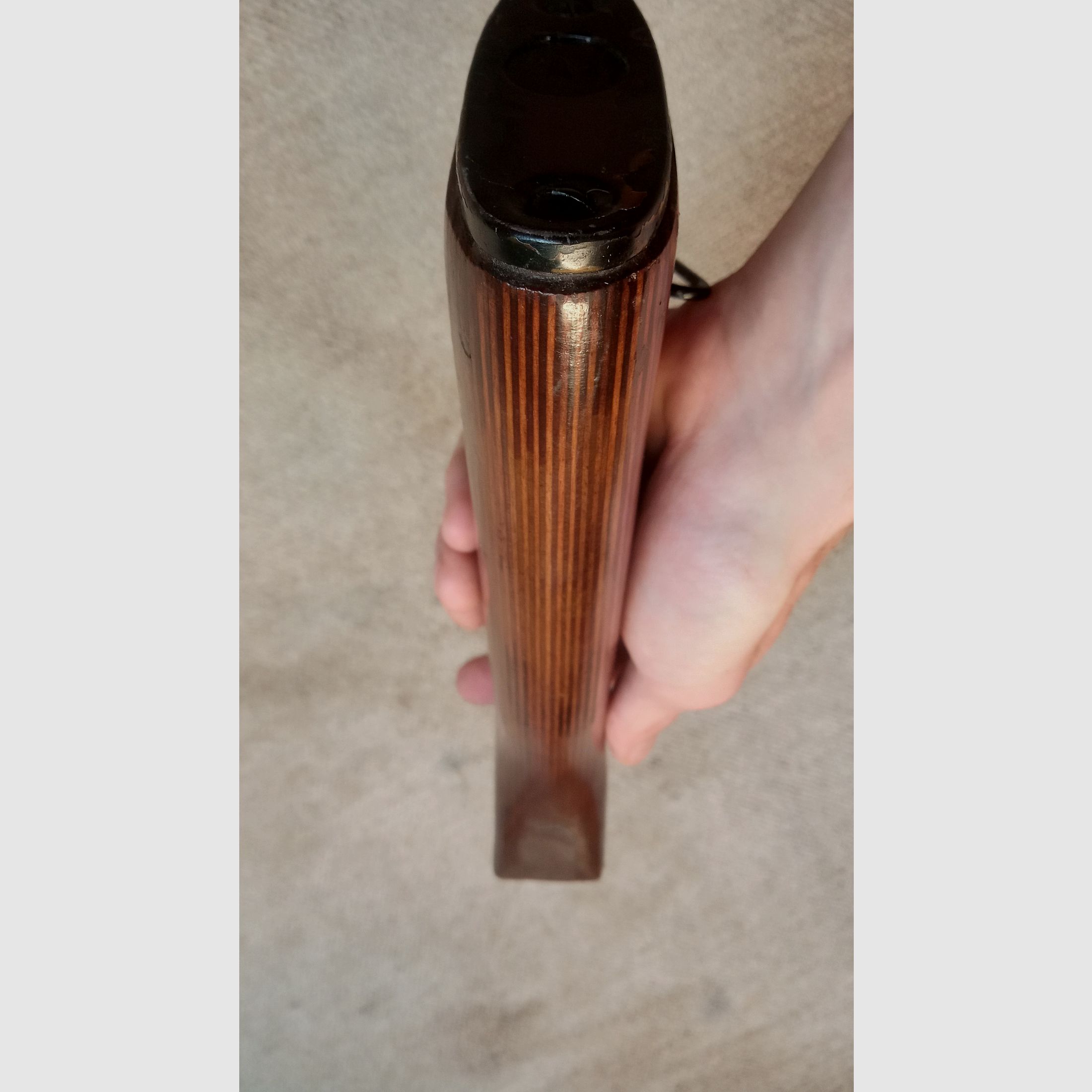 Madera de AK ruso con adaptador para rifle de CO2 Yunker en aspecto de culata fija AK74