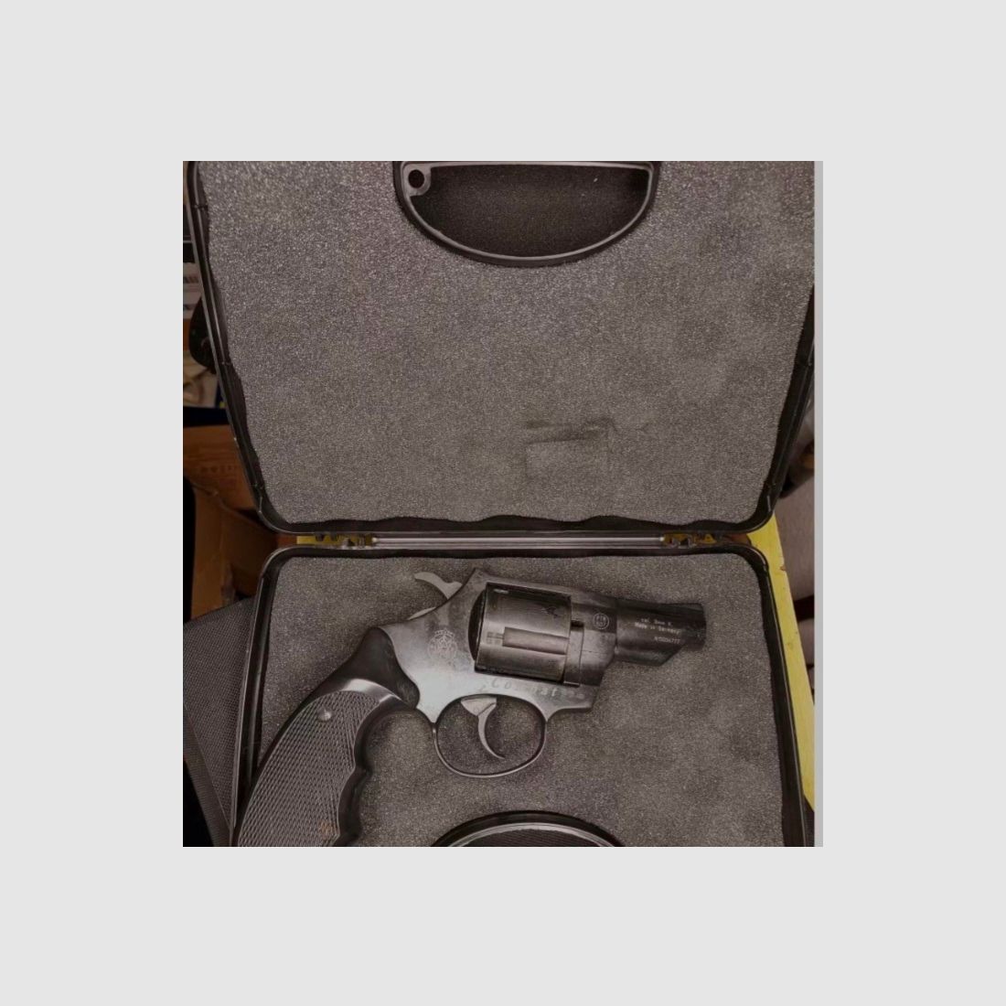 Smith & Wesson Combat blank firing revolver caliber 9mm R.K. blued (PTB 607) S&W Special Combat