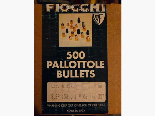 Fiocchi 357 SJPS 158 grs proiettili