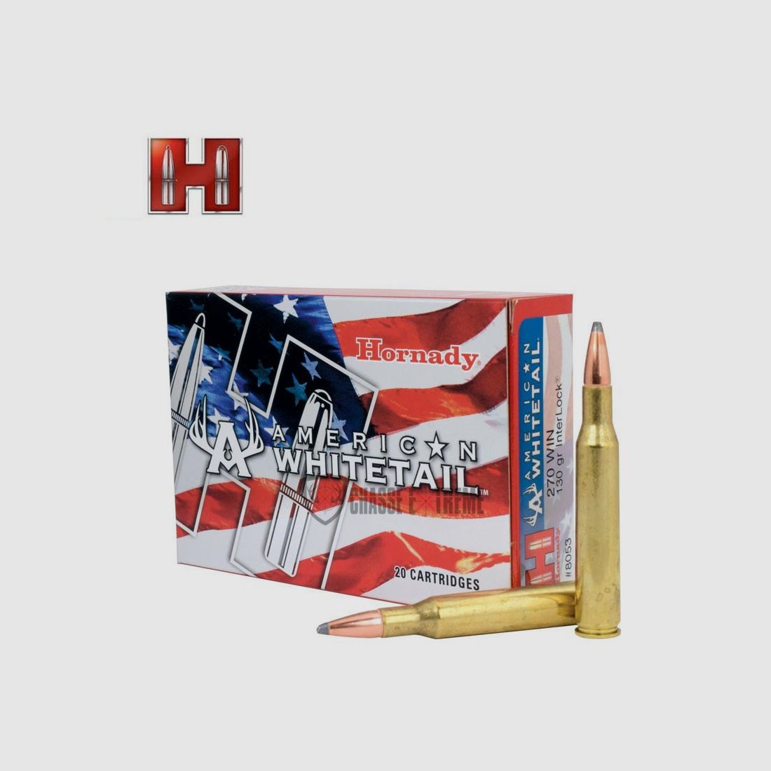 20 Patronen HORNADY American Whitetail 270 Win 130 Gr Interlock Sp