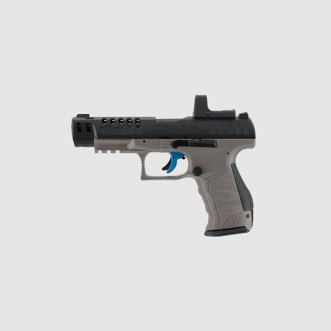CO2 Luftpistole Walther Q5 Match Combo 5'' mit Rotpunktvisier RDS 8