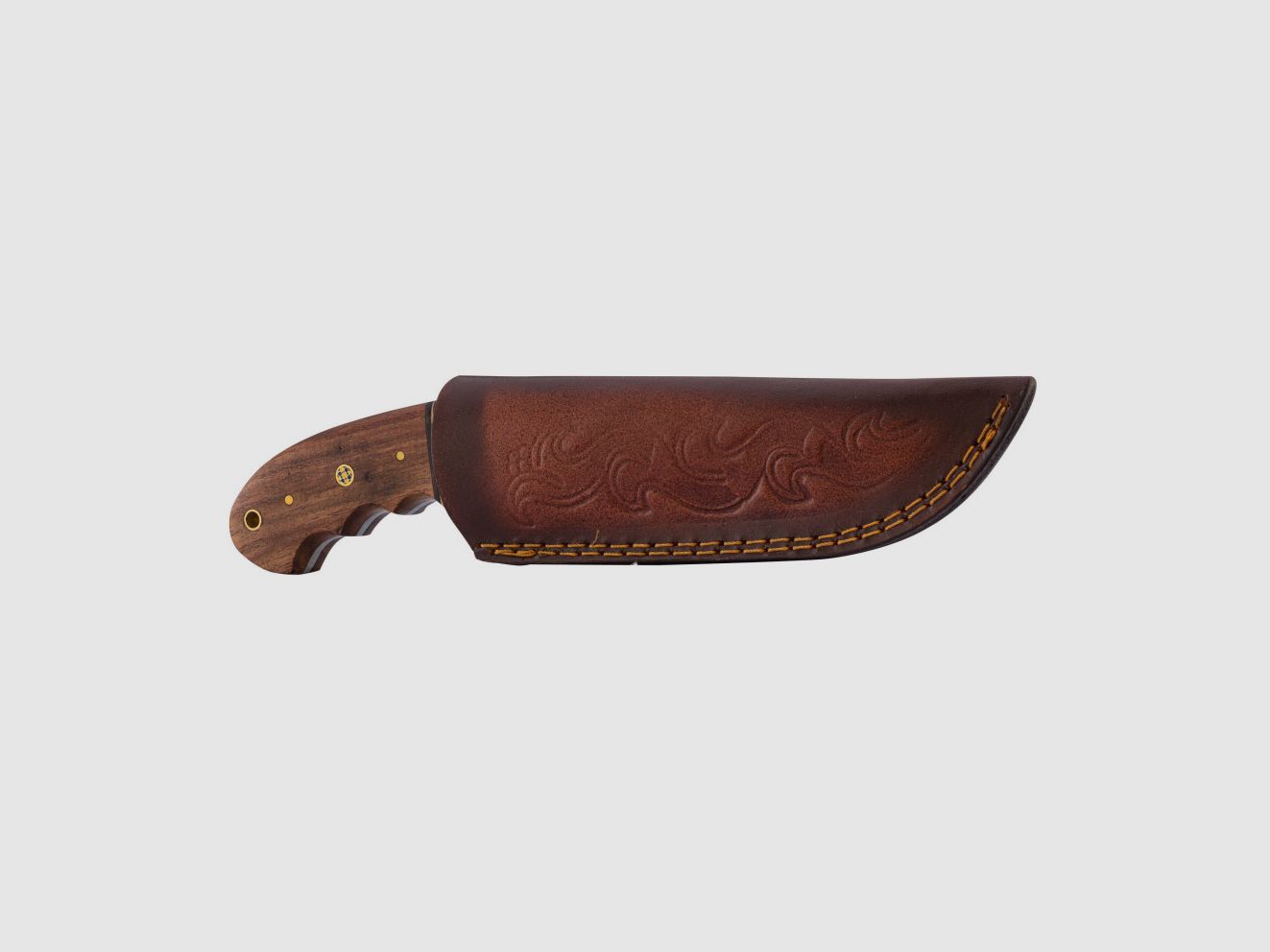 Messer mit Hirschholzgriff und Etui, Bild 4 von 5