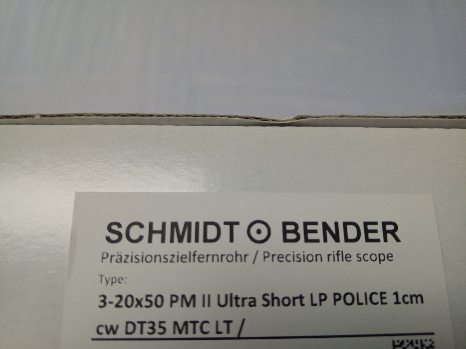 Schmidt & Bender PM II  Ultra short 3-20x50 LP Police 1cm DT35 MTC LT
