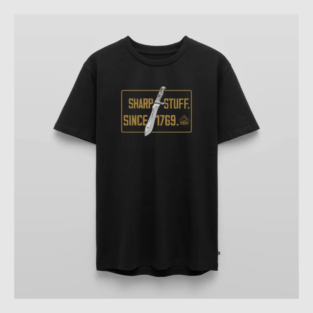 PUMA Męska Premium Koszulka "Sharp stuff since 1769 Gold"