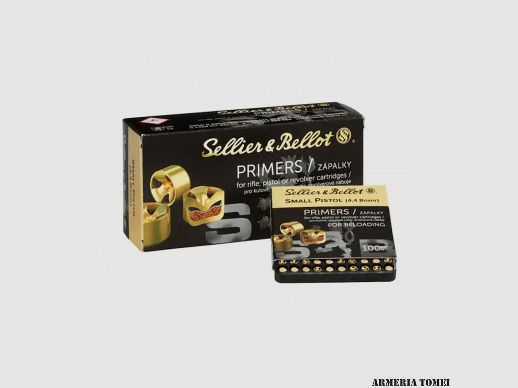 INNESCHI – SELLIER & BELLOT – SMALL PISTOL PRIMERS, immagine 1 di 2