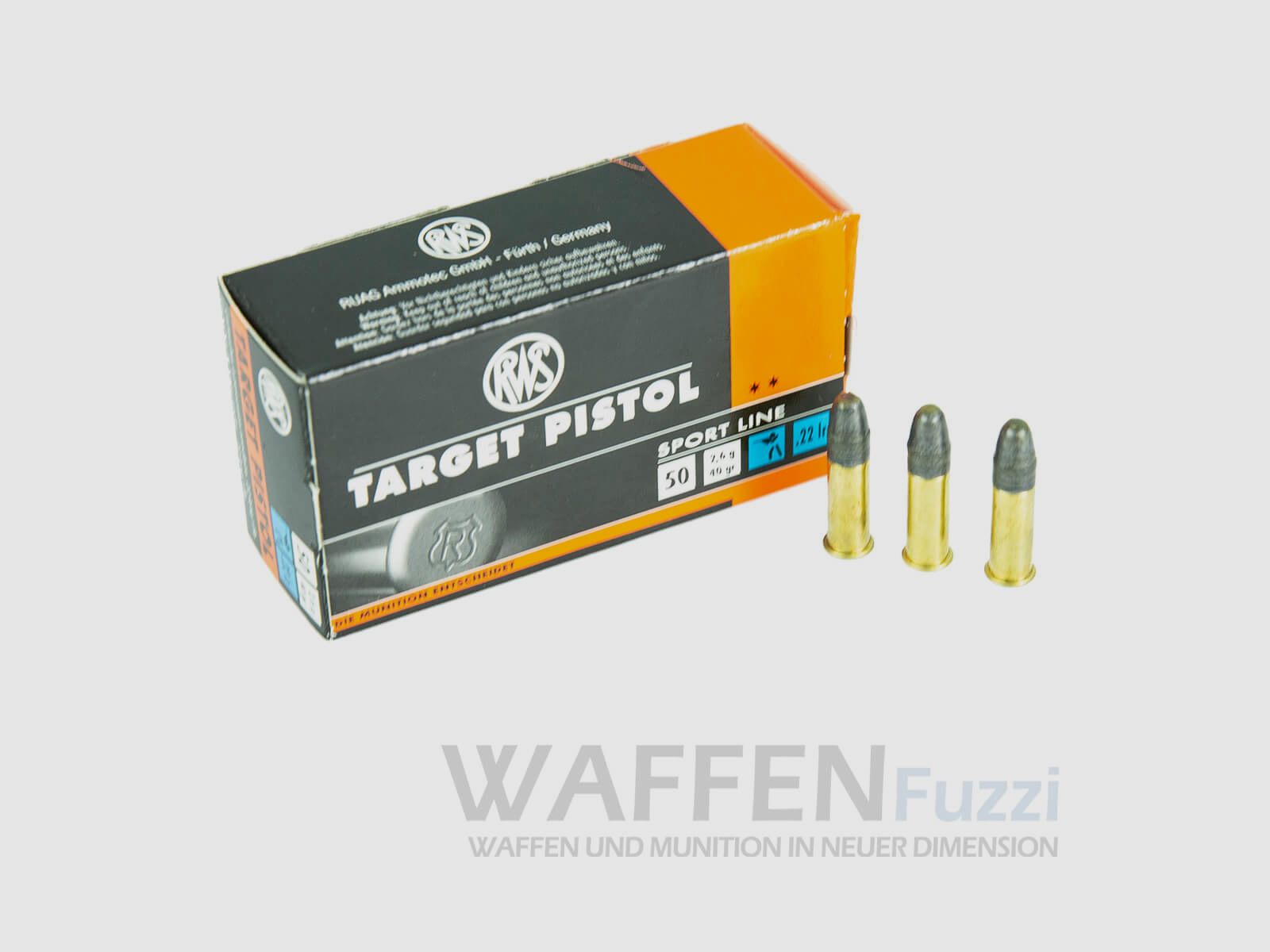 RWS target pistol .22lr caliber 50 shots
