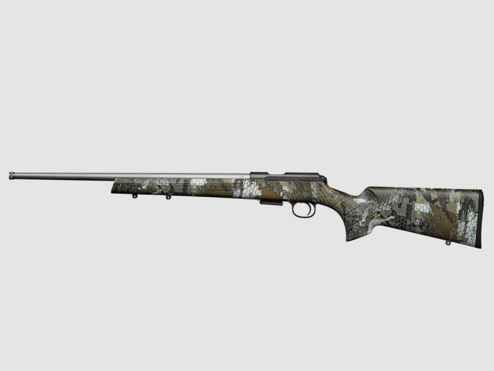 CZ 457 Camo Stainless 20'' .22lr with thread repeating rifle