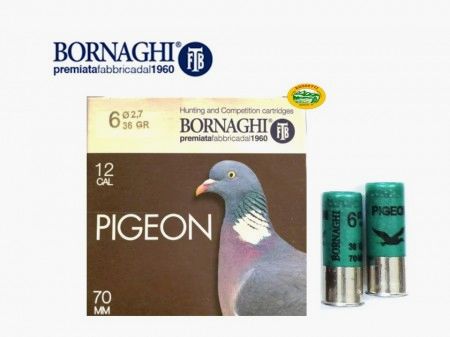 BORNAGHI Patronen Pigeon Kal.12 gr.36 pb.6 Speciale Colombaccio