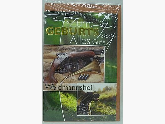 Geb.Karte Jagdhund - Waidmannsheil