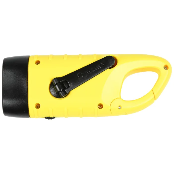 LED Taschenlampe "Twin Power Dynamo" in Gelb, Bild 2 von 2