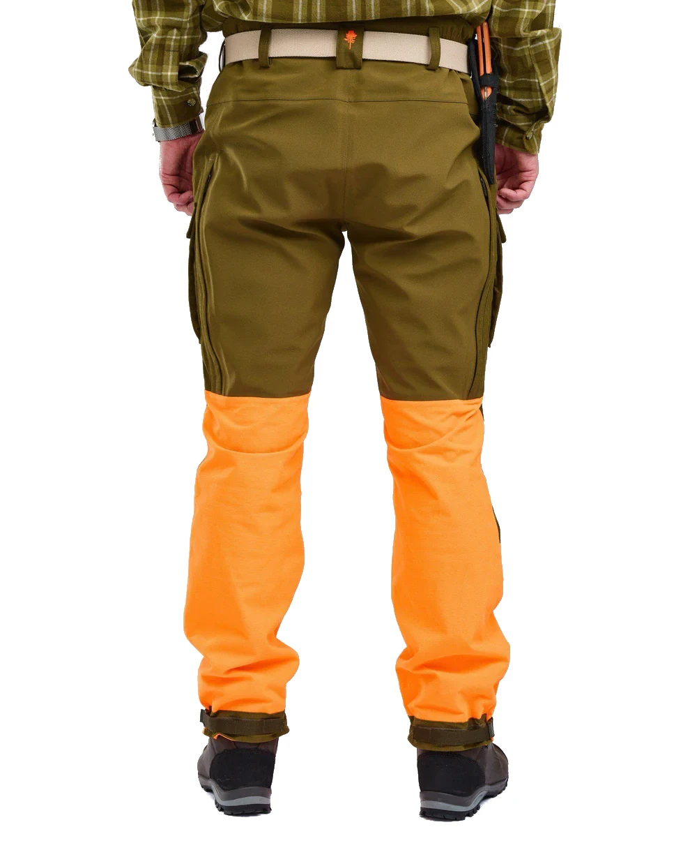 Pinewood Furudal Trousers 5919 OliveGr/Orange C56, image 2 of 8