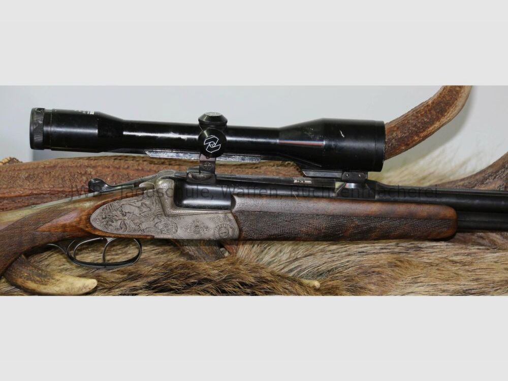Sodia Bockbüchsflinte mit langen Seitenplatten 16/70;7x57R