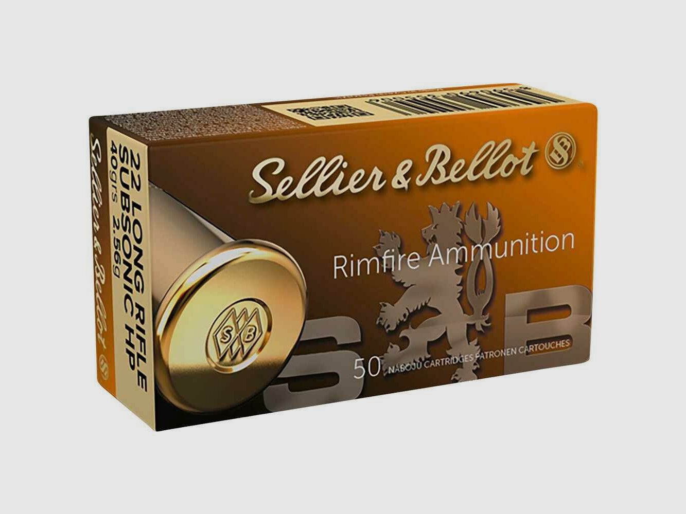 Sellier & Bellot .22 lfb S&B Subsonic HP 40grs - 50pcs