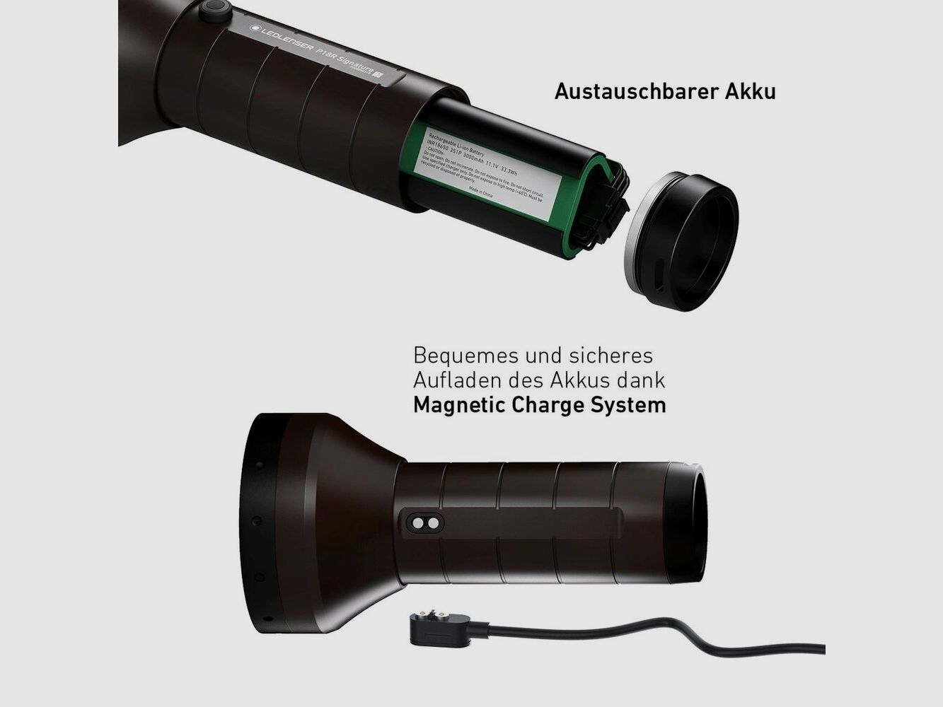 Ledlenser flashlight P18R signature