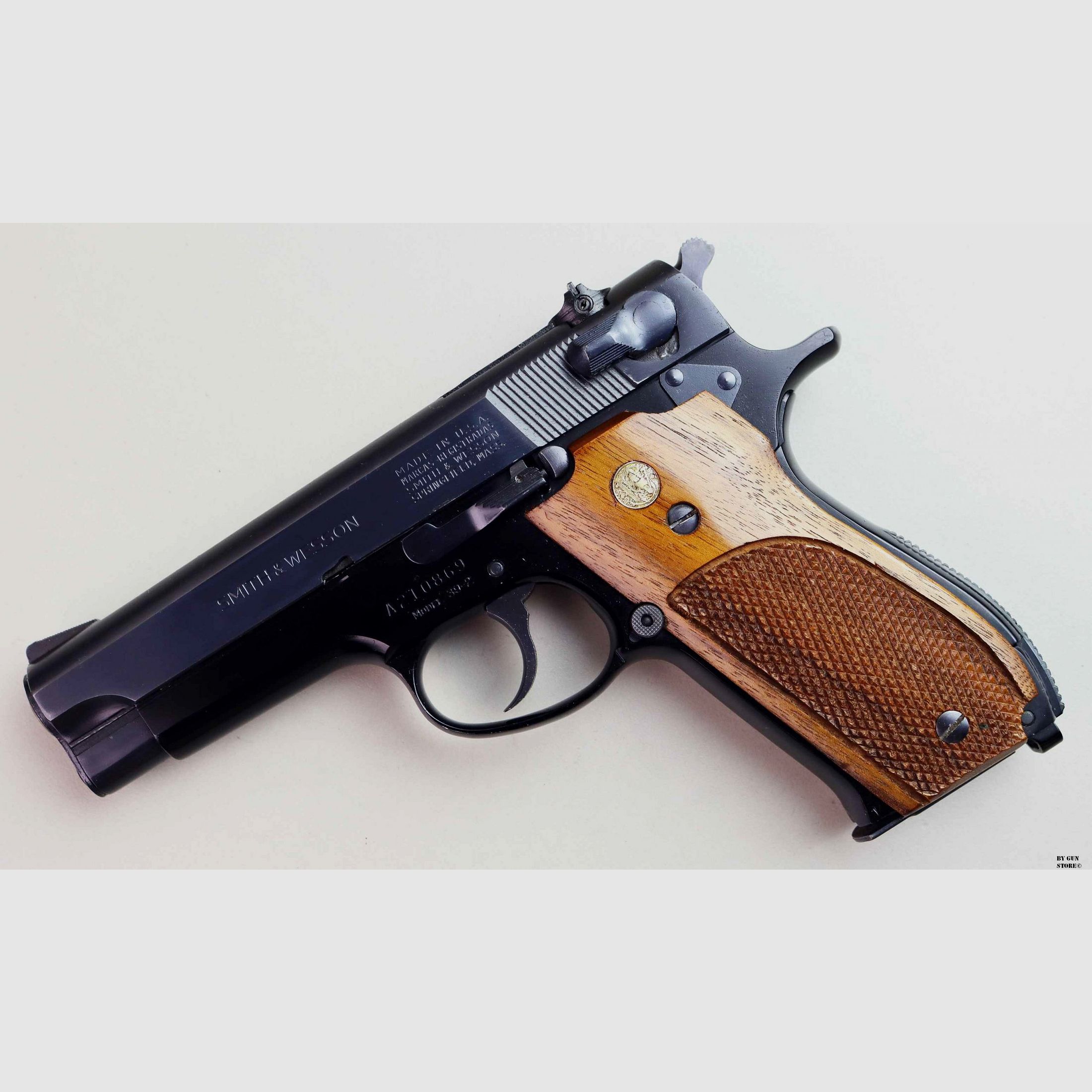 Pistola Smith & Wesson mod. 39-2 cal. 7,65 Para matr. A210869, immagine 2 di 10