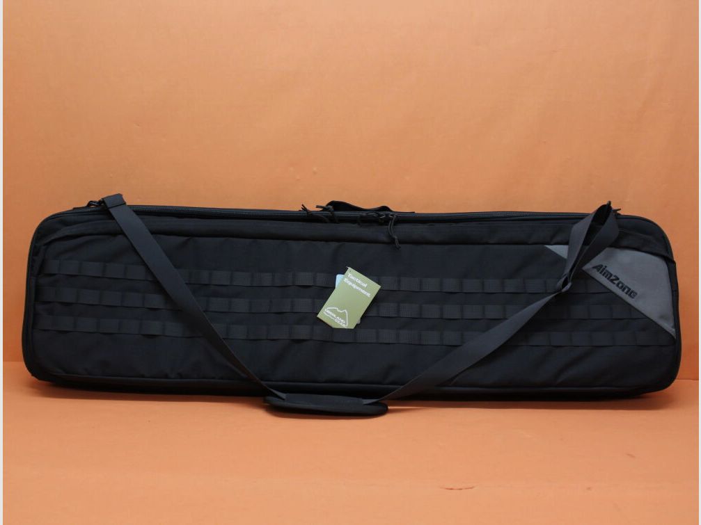 AimZone AimZone Riflebag 125H zwart/grijs wapen tas (ca. 127x36x6cm) gevoerd met schouderriem/ MOLLE
