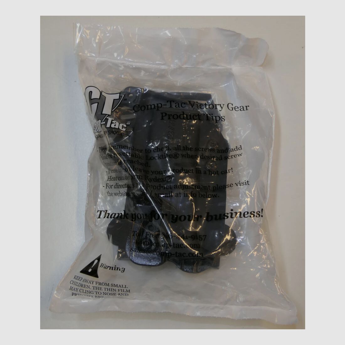 Holster COMP-TAC International KYDEX pour Glock 17/22/31 droit noir