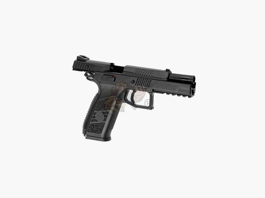 CZ P-09 Metall Slide Airsoft Pistole GBB, incl. Case, Schwarz -F-