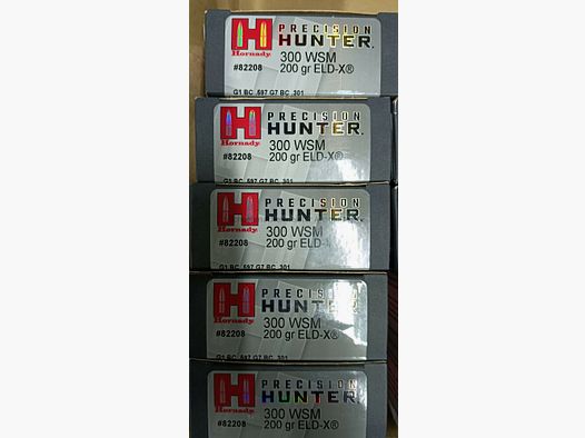 Hornady Precision Hunter 300 WSM ELD - Geschoss 100 Schuss 300 WSM ELD - Geschoss
