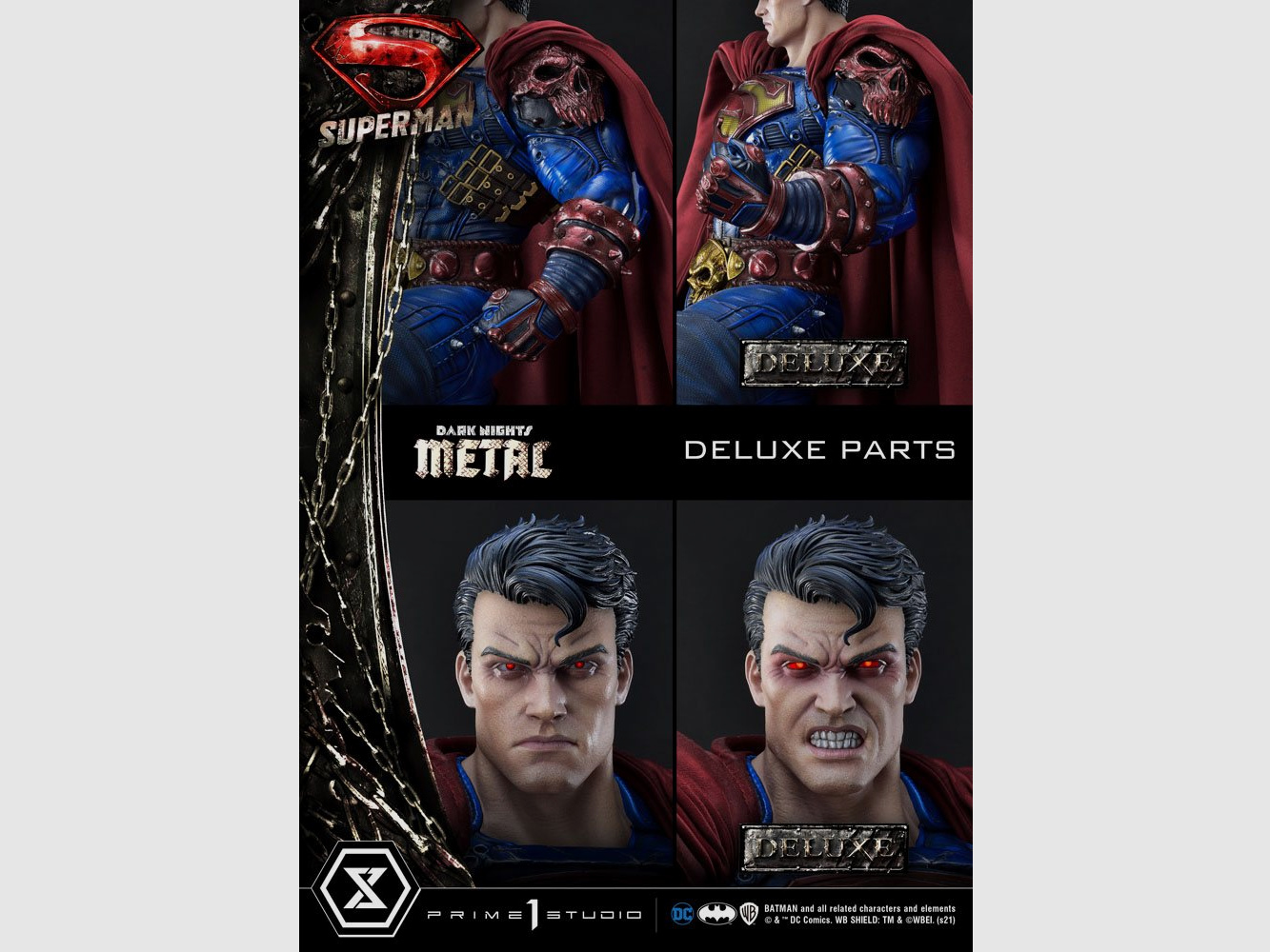 Dark Knights: Metal Statue 1/3 Superman Deluxe Bonus Ver. 88 cm | 43117