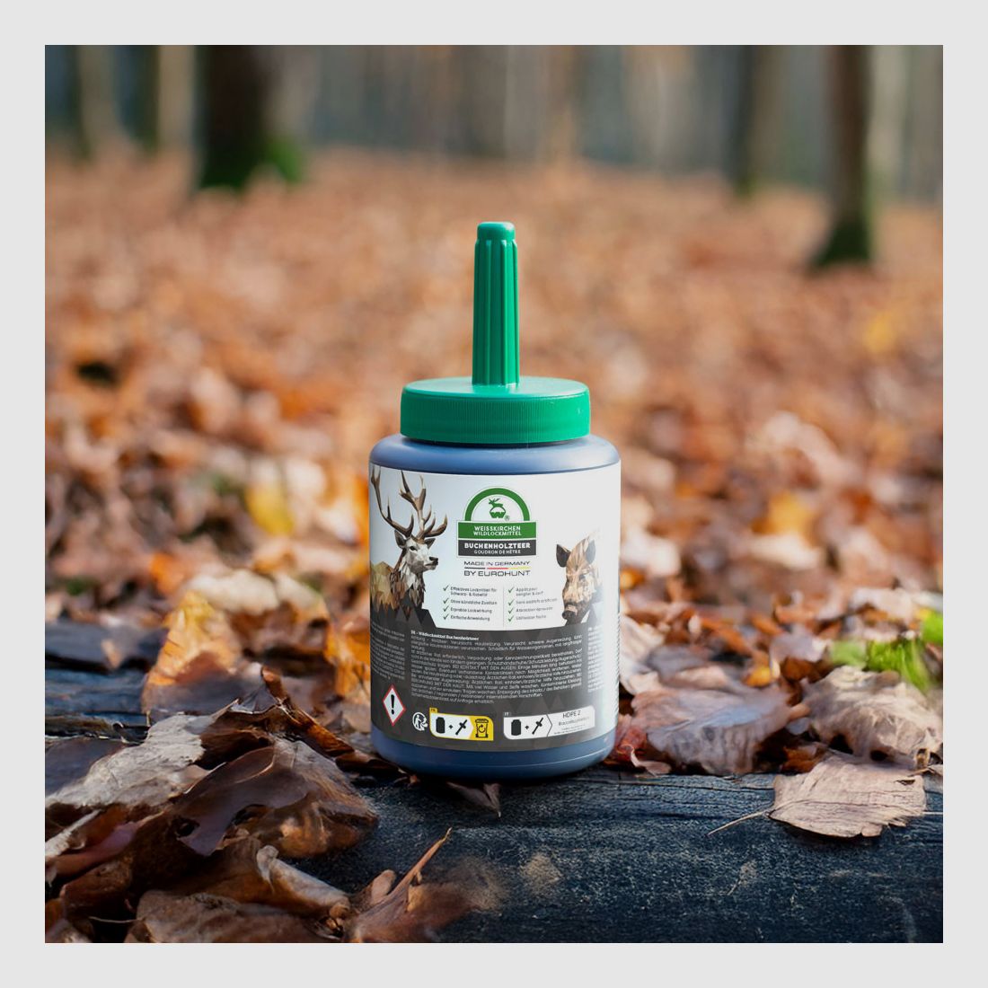 EUROHUNT Beech Tar 500 g with Brush - Attractant for Wild Boar and Deer, image 3 of 8