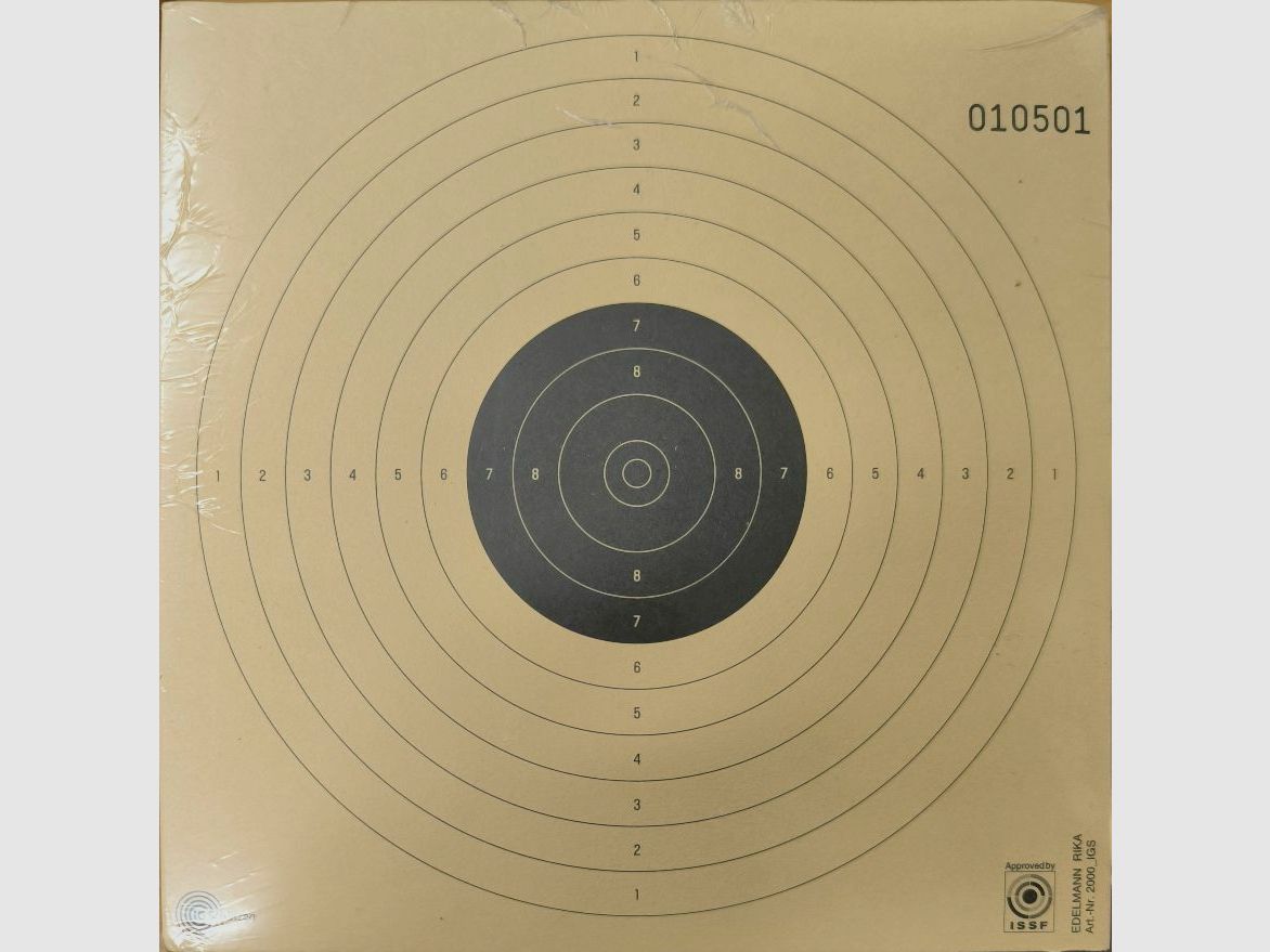 Edelmann Zielscheibe von EDELMANN, 10m LP, 250 Stk, Wettkampf