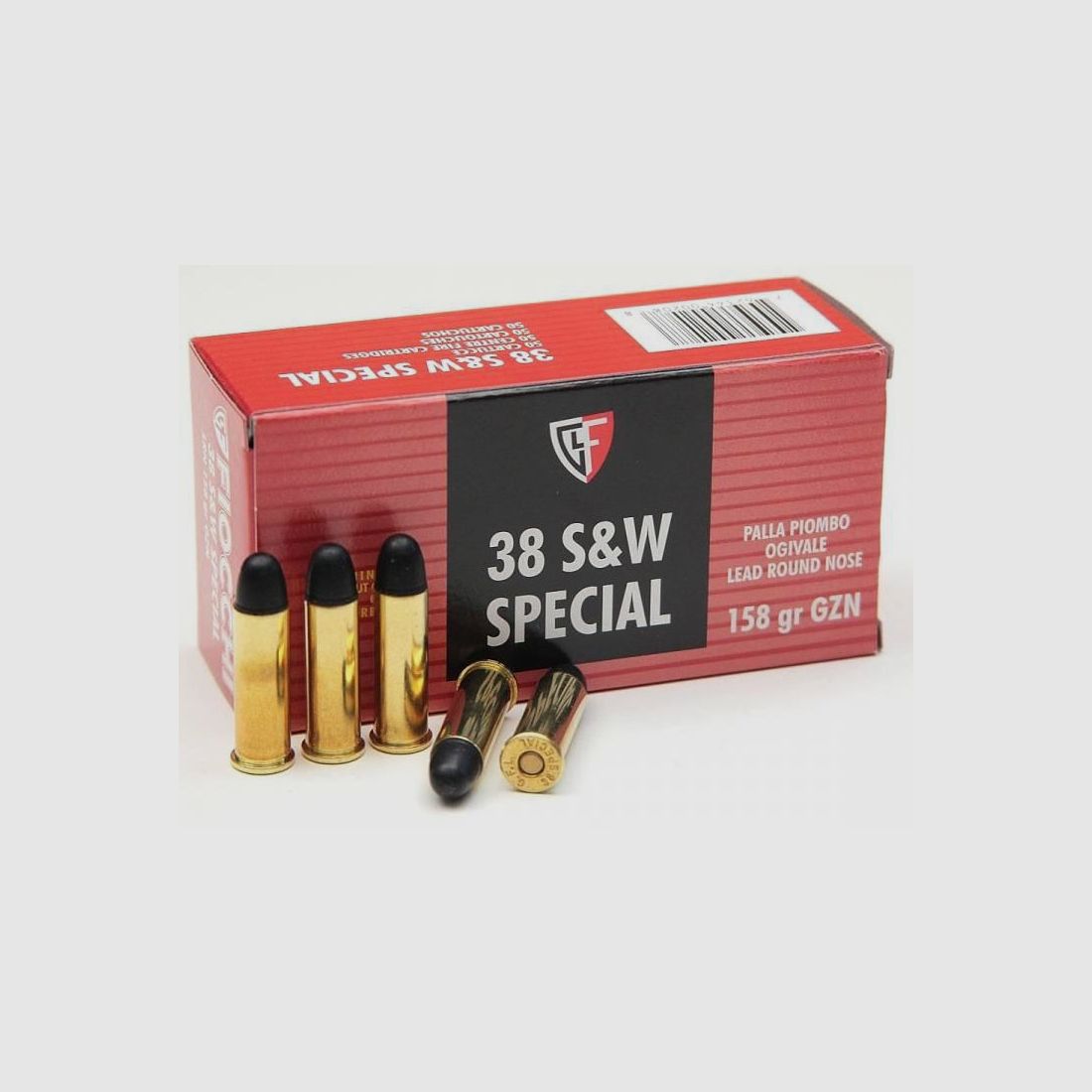 FIOCCHI Munitie – 38 S&W Special – 158 grains – Loodpunt