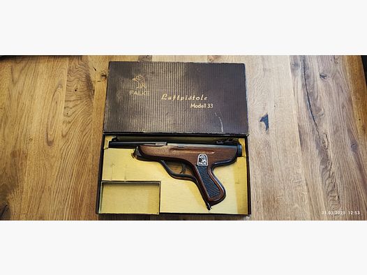 Falke Mod. 33 Luftpistole mit ovp top Zustand 