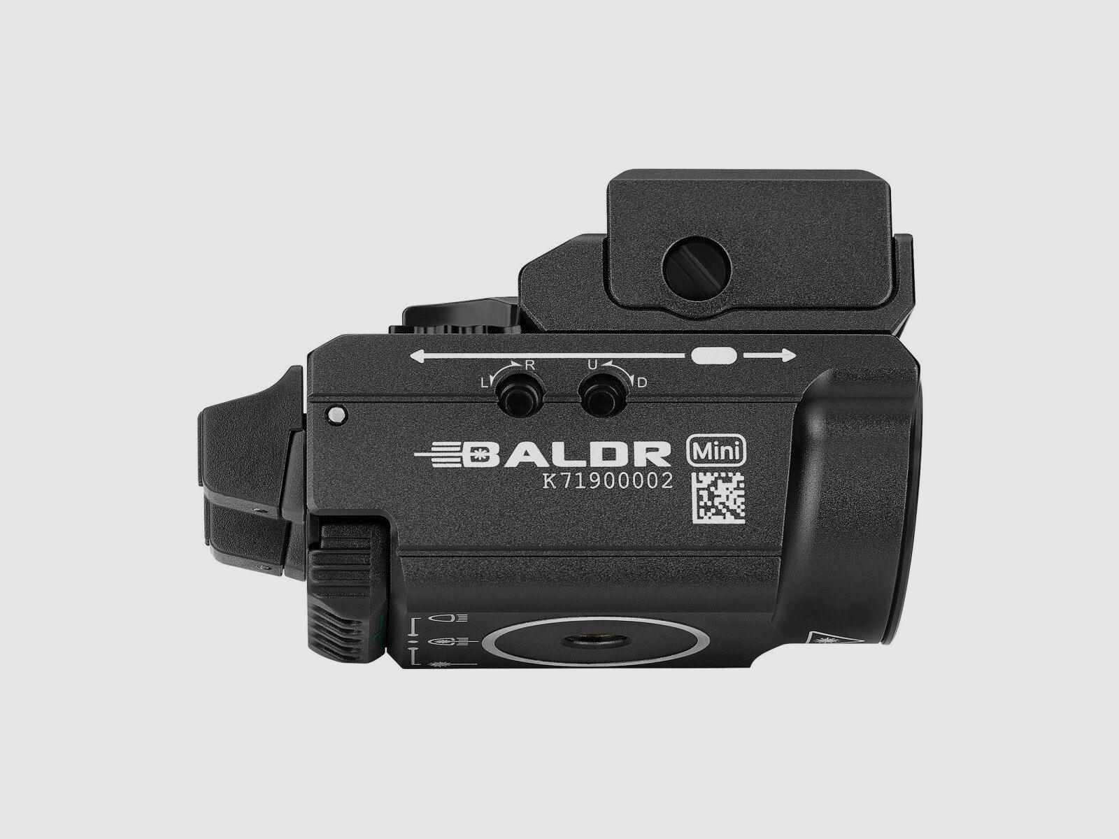 Olight® BALDR RL Mini 600 Lumen roter Laser schwarz, Bild 12 von 20