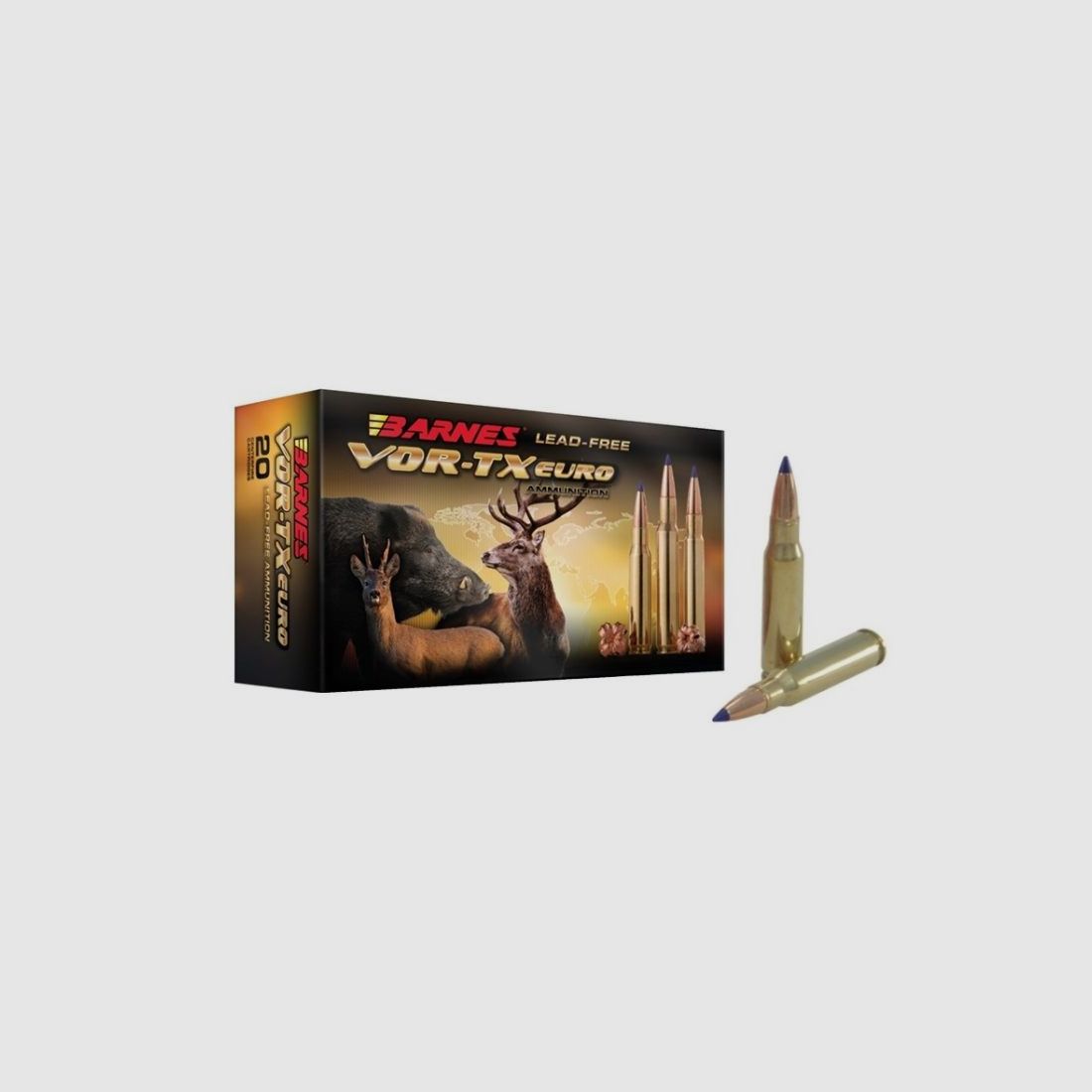 Barnes VOR-TX Euro Kal. .308 Win. 168 gr. Tipped TSX BT bleifrei, Bild 1 von 2