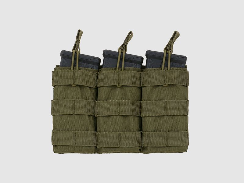 Modular Open Top Triple Mag Pouch For 5.56 - Olive [8FIELDS]