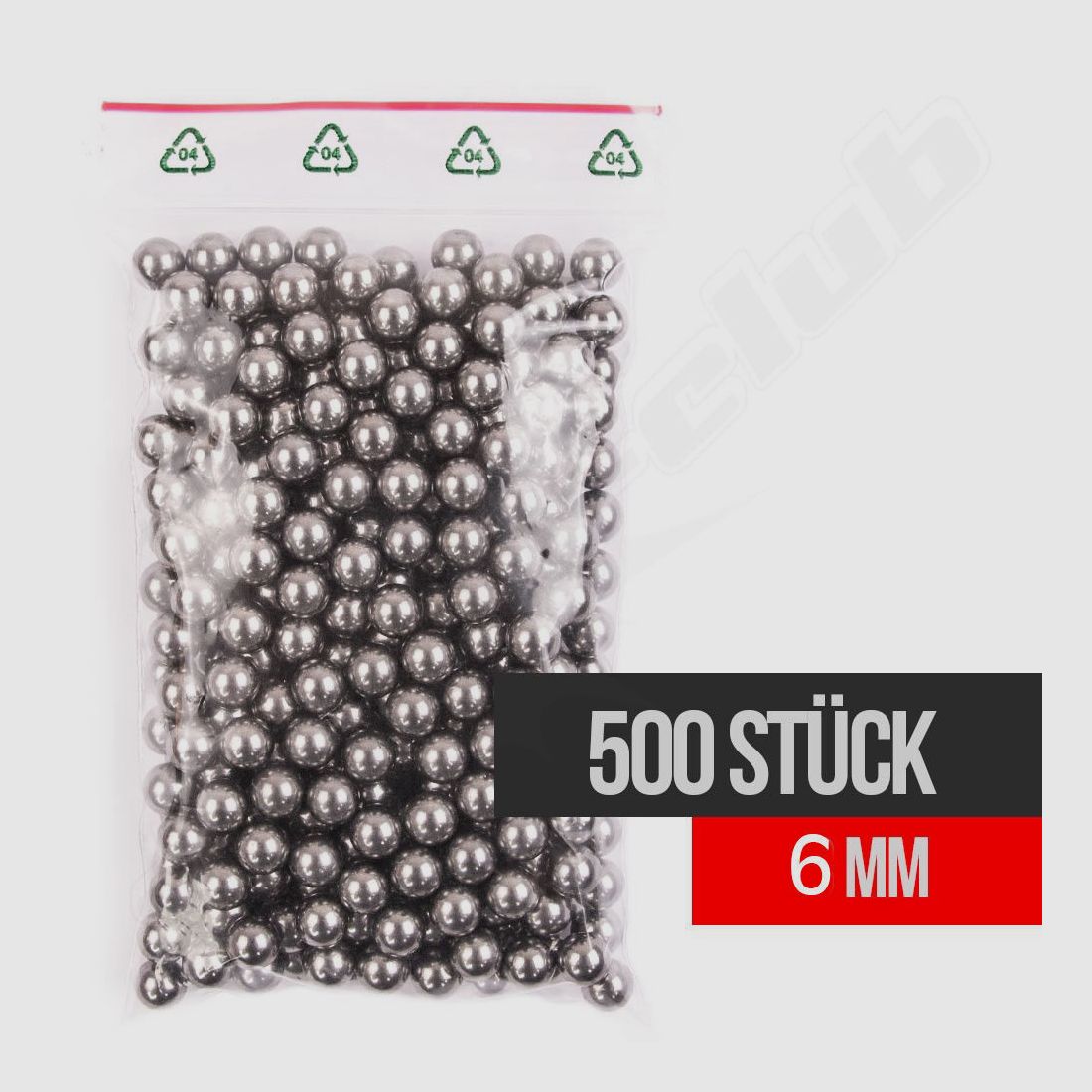 shoot-club Stahlkugeln Schleudermunition 6 mm - 500 Stück