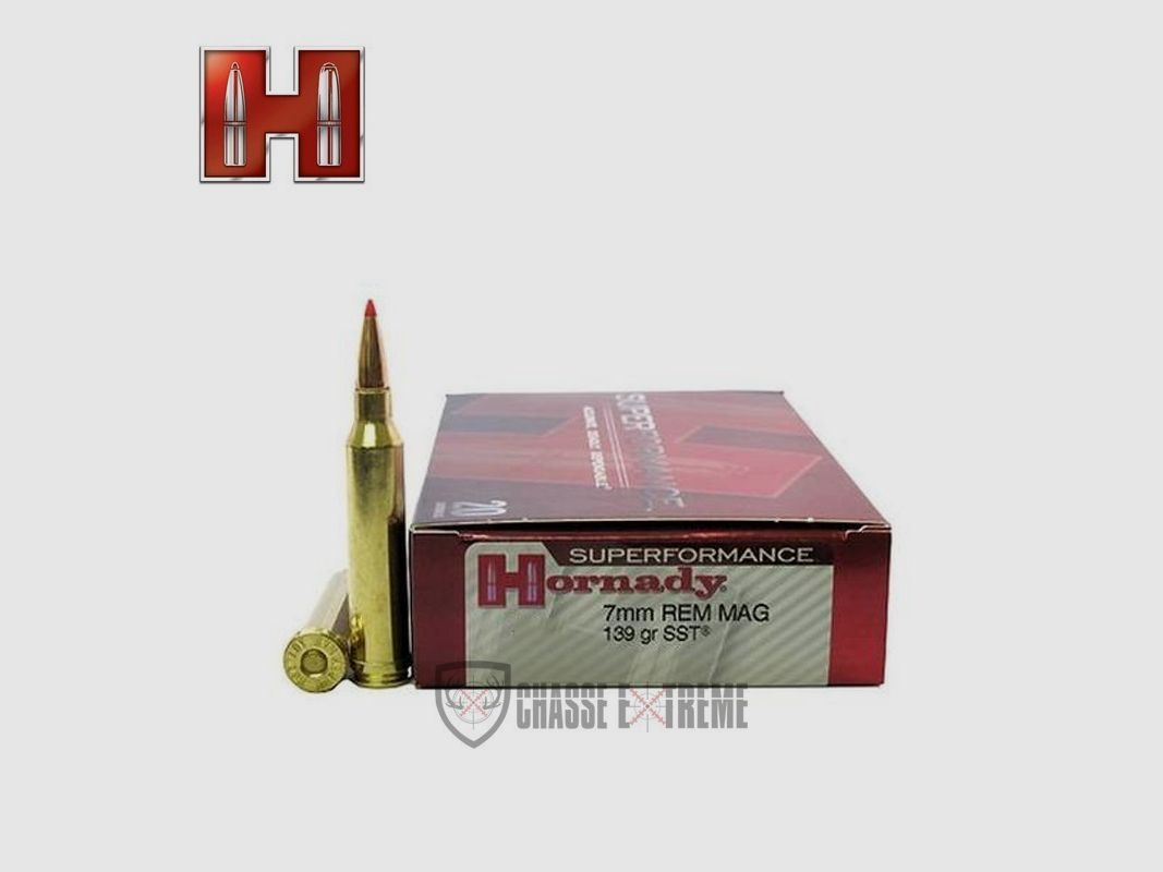 20 Patronen HORNADY Superformance 7mm Rem Mag 139 Gr Sst