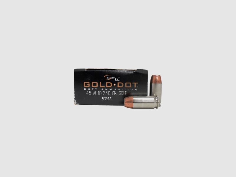 Speer Gold Dot .45 ACP 230GR GDHP 50 Patronen
