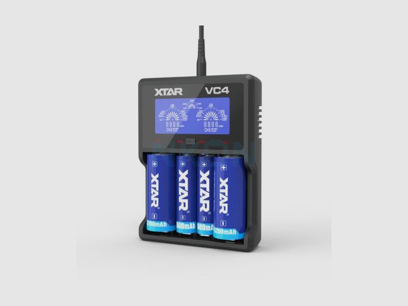 XTAR VC4 18650 Li-Ionen-USB-Akkuladegerät, Bild 1 von 5