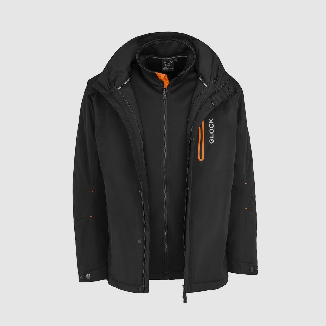 GLOCK 2-in-1 Softshell Jacket "Perfection" - Black, Size M
