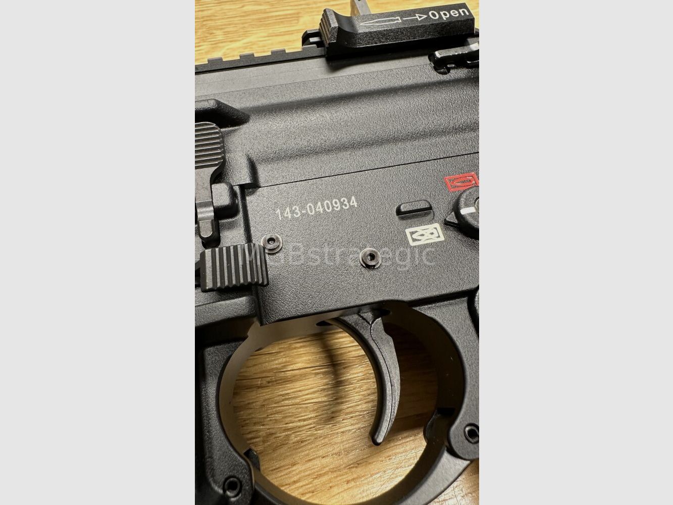 Heckler & Koch MR223 A3 Slim-Line 16,5" Lauf - halbautom. Büchse .223Rem sportlich zugelassen! - Das zivile H&K 416 - mit Original H&K Abzugs- und Schlagstück Pin mit extra Sicherung wie bei G95K + Original H&K QD End-Plate (doppelt neu verstemmt, siehe Foto)