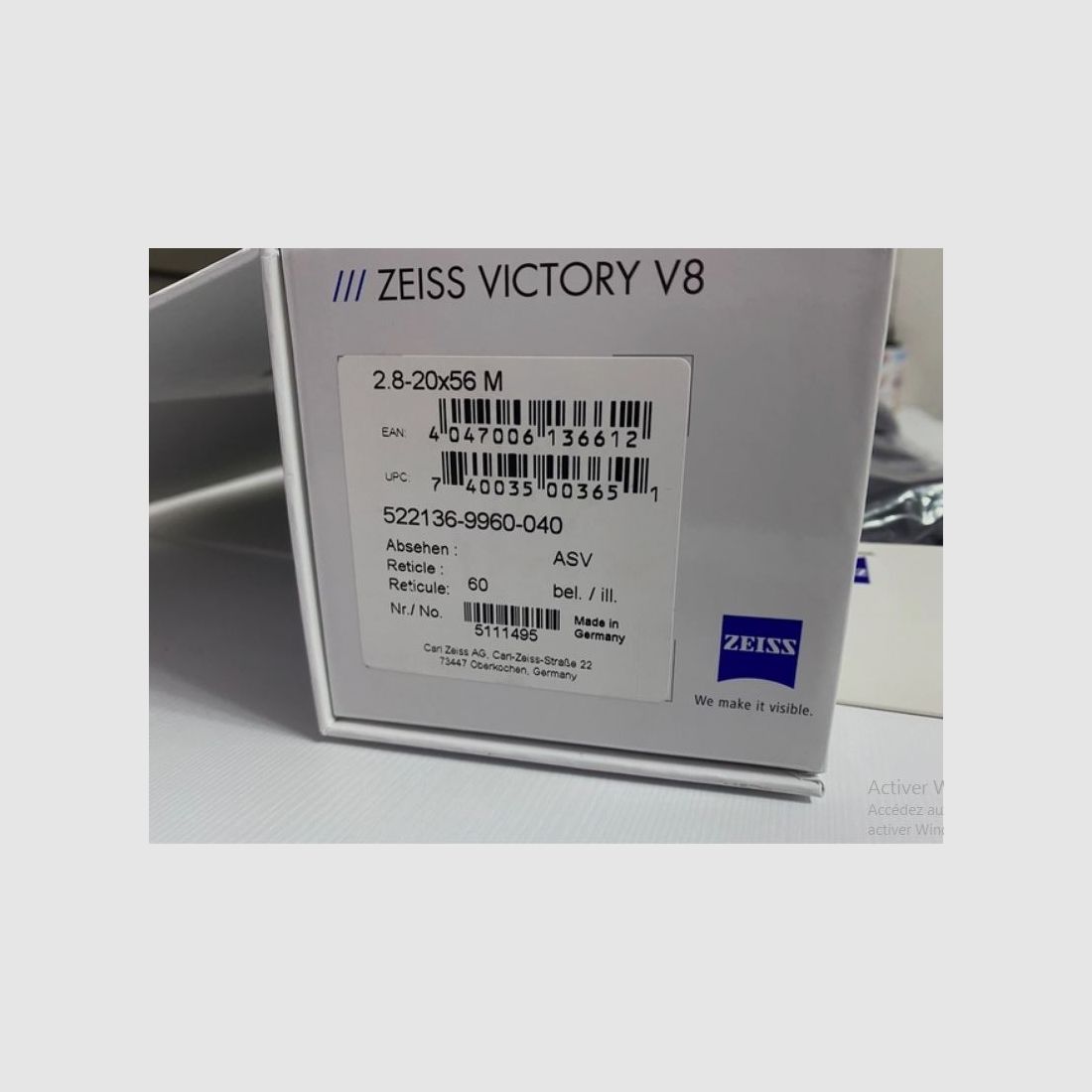ZEISS VICTORY V8 2,8-20x56 M ASV 60 