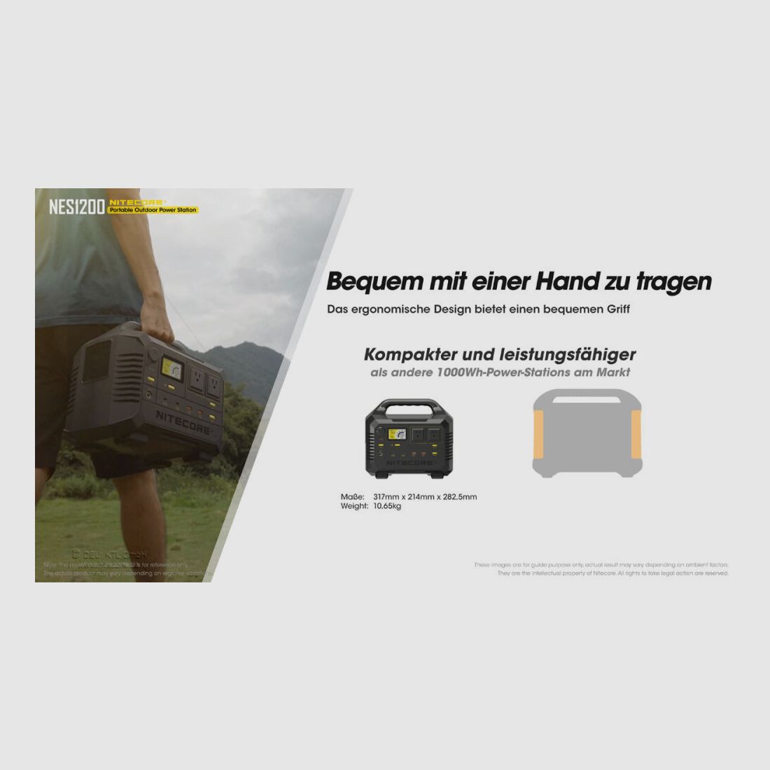 Nitecore NES1200 Power Station Hausversorgung Power Bank