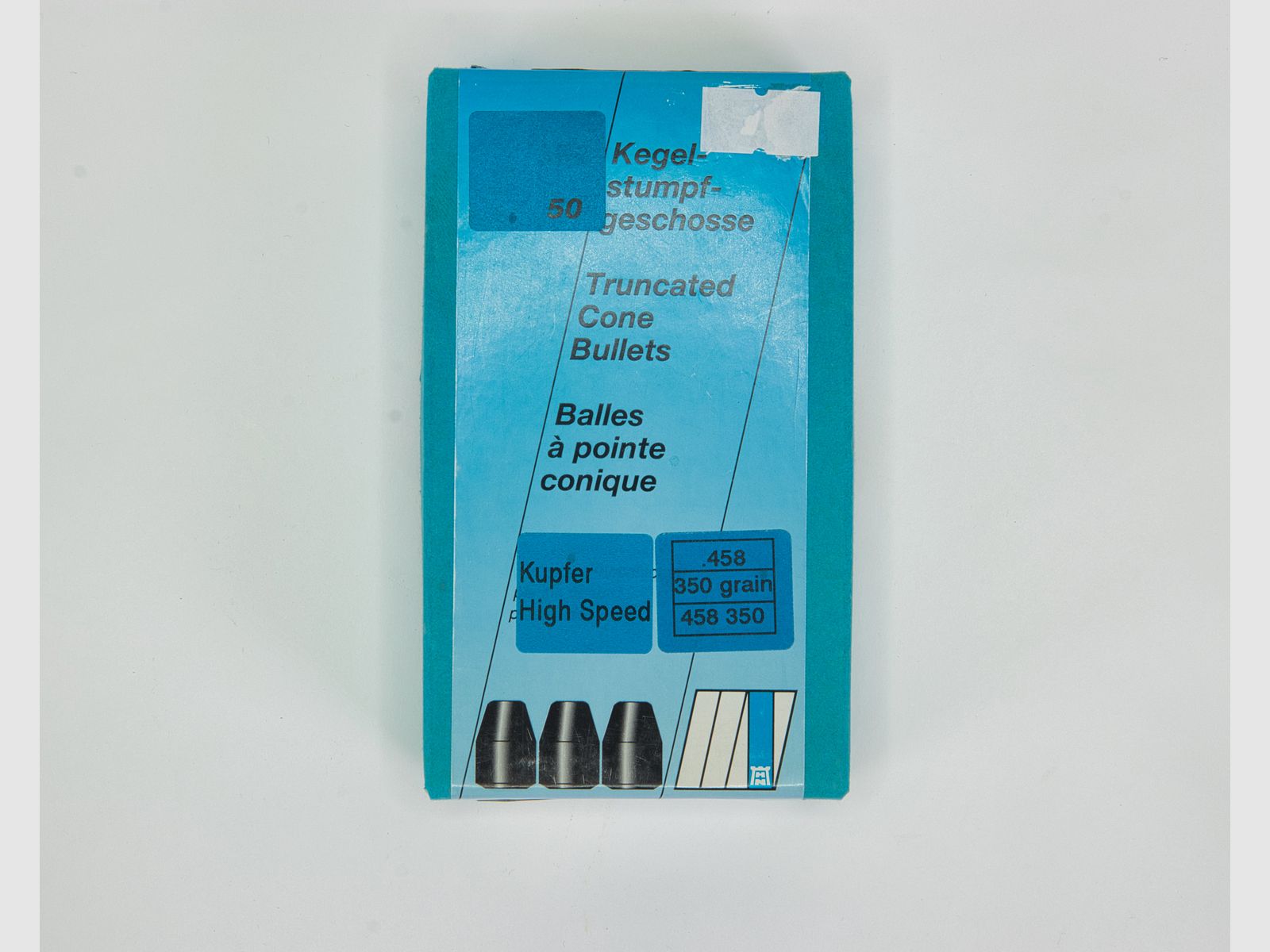 Geschosse H&N .458 TC 350 Grain High Speed 50 Stück